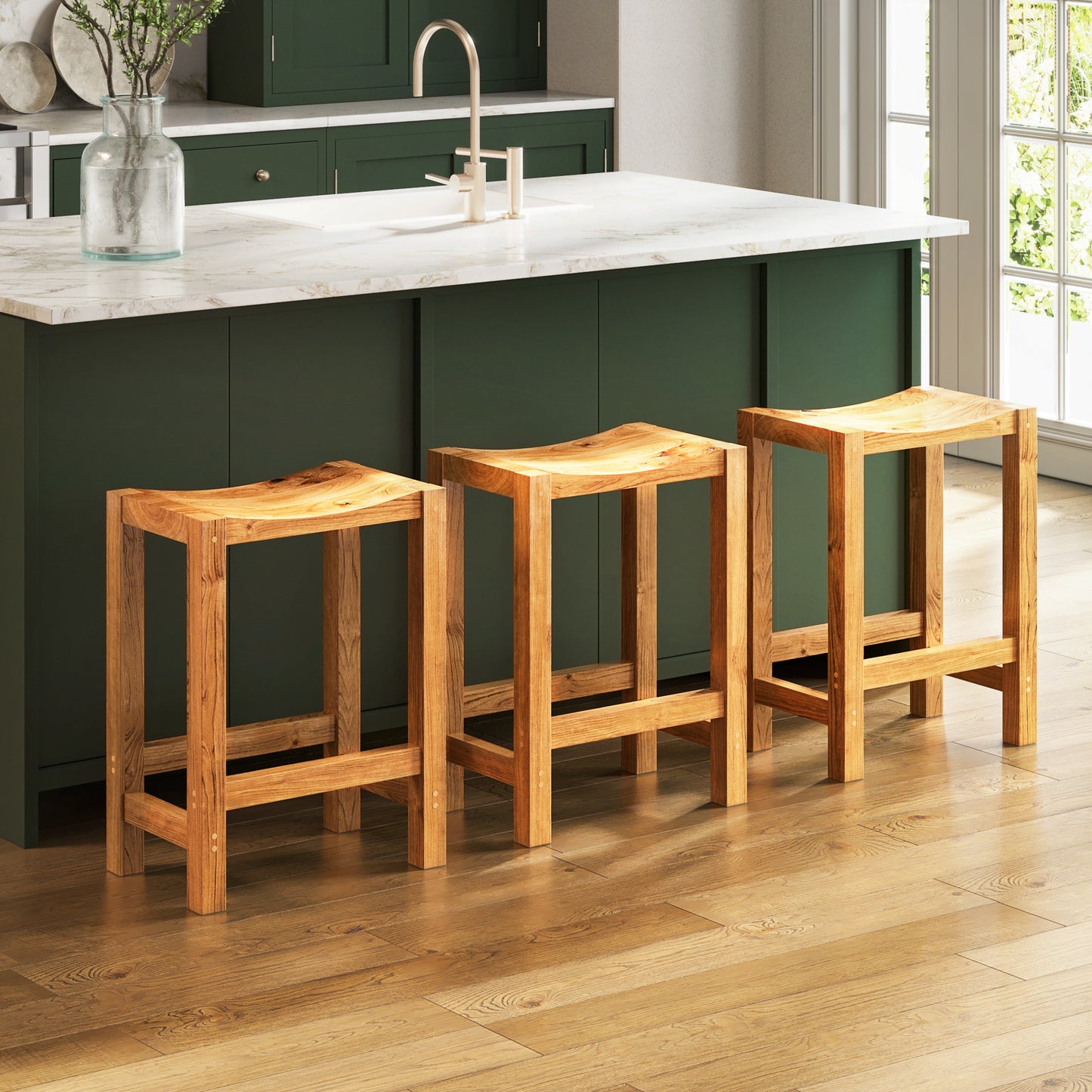 Dearborn Saddle Seat Barstool