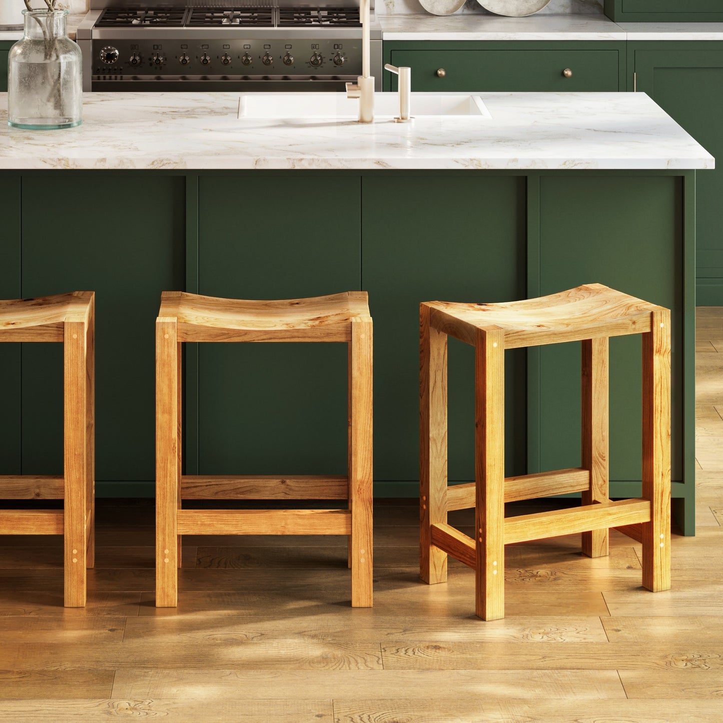 Dearborn Saddle Seat Barstool
